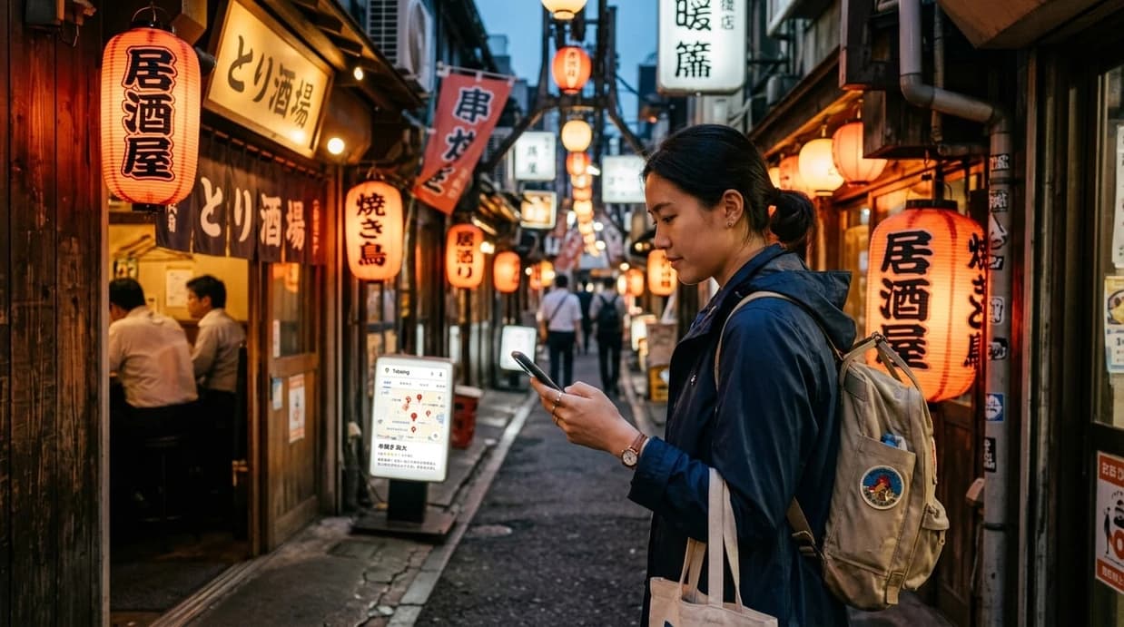 食べログ多言語アプリ200万DL × Googleマップ「Gemini要約」 × ChatGPT「Local Places」——訪日客の店探しチャネルが、静かに多極化している